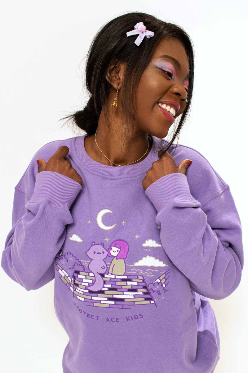 Protect Asexual Kids Sweater Paws Pride – (LIMITED Of EDITION)