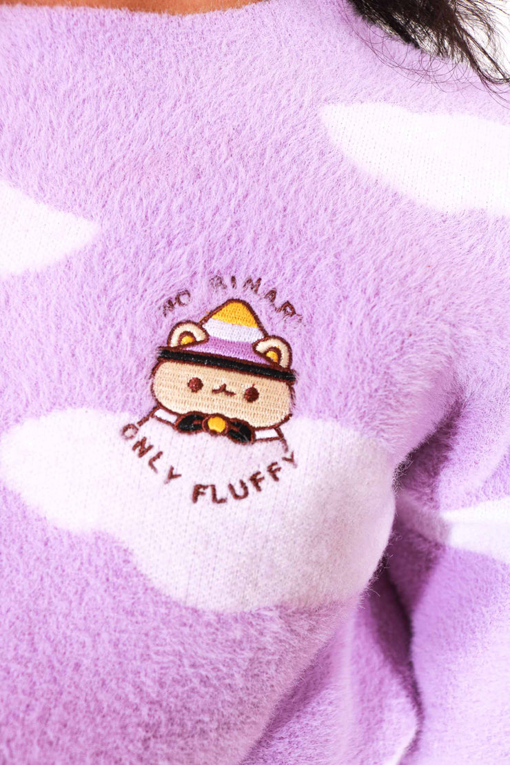 No Binary Only Fluffy Sweater