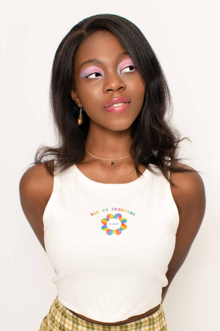 Ask My Pronouns Crop Top (LIMITED EDITION)