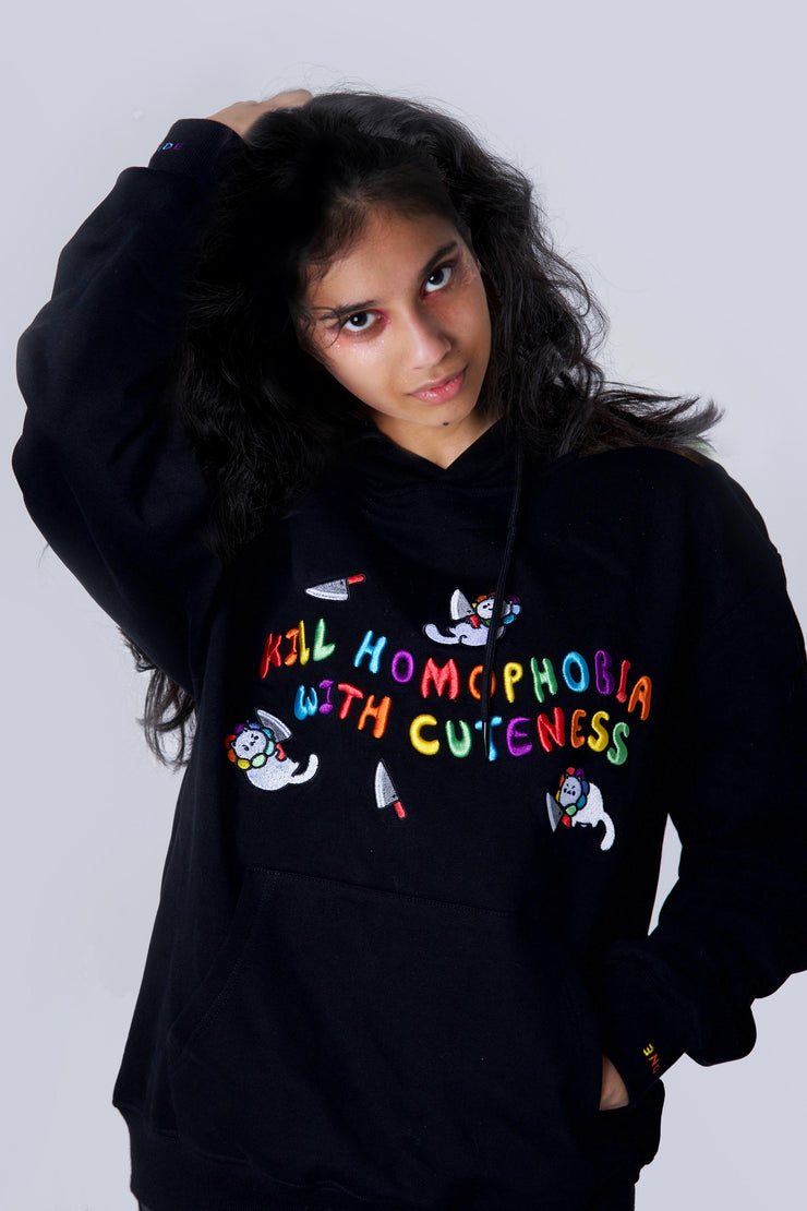 Kill Homophobia With Cuteness Hoodie